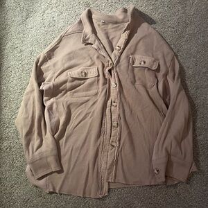 Women’s Beige Button-Up Jacket